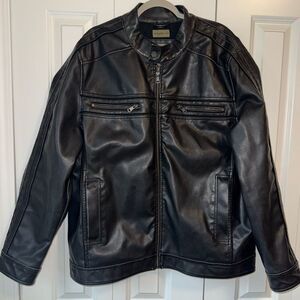 MENS XXL BKE (BUCKLE) LEATHER JACKET